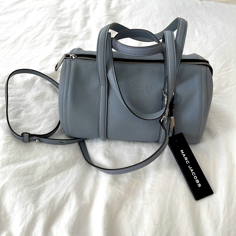 Marc Jacobs Tag Bauletto bag in Rock Grey Leather